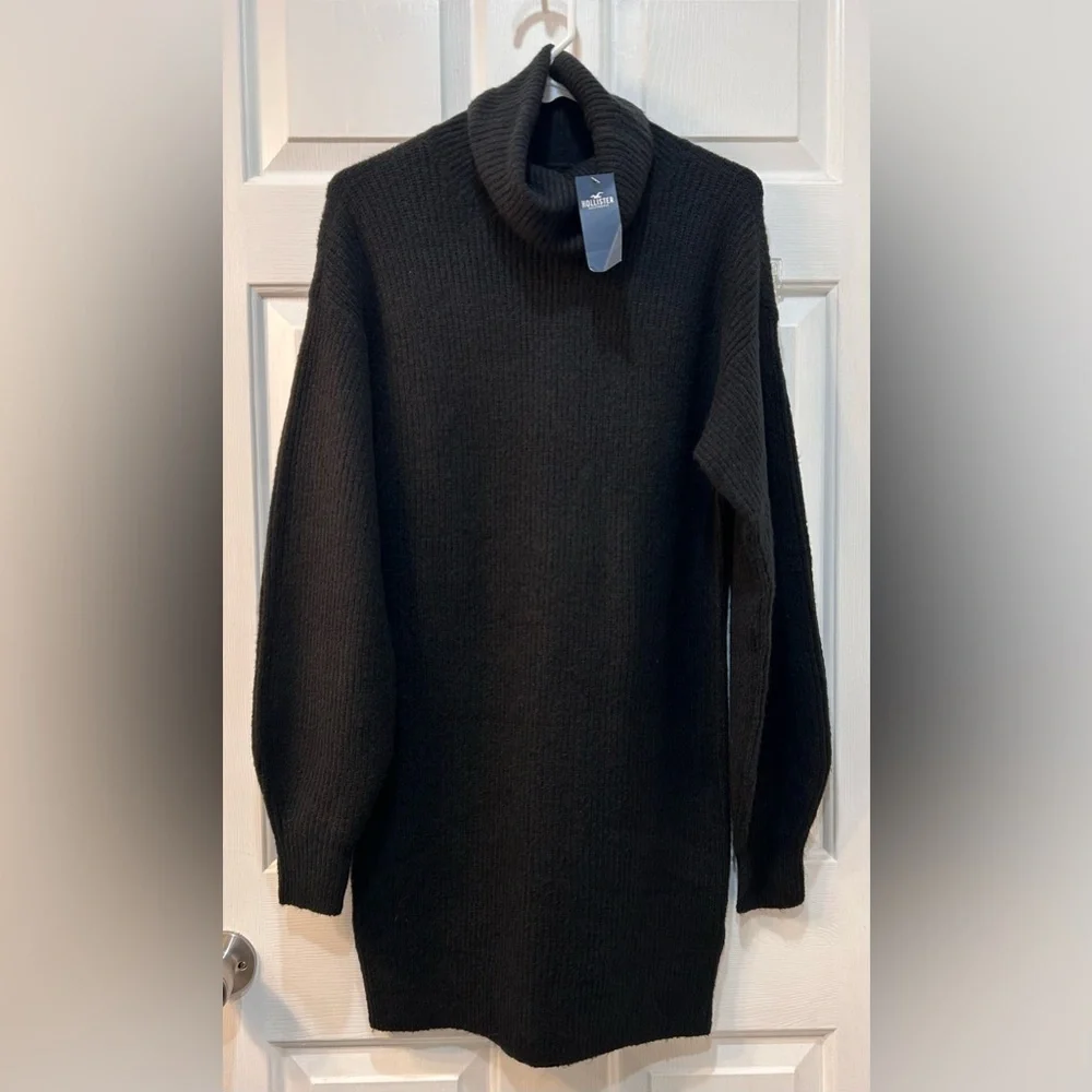 NWT‎ Hollister Turtleneck Sweater Dress Size XS Oversized Festive Holiday Party